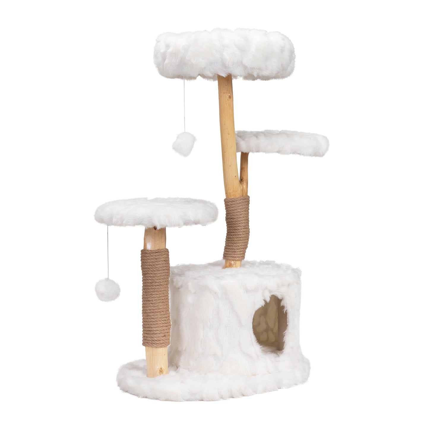 Whimsical Branch Cat Tower