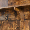 Rustic Charm Hall Tree with Storage and Hooks