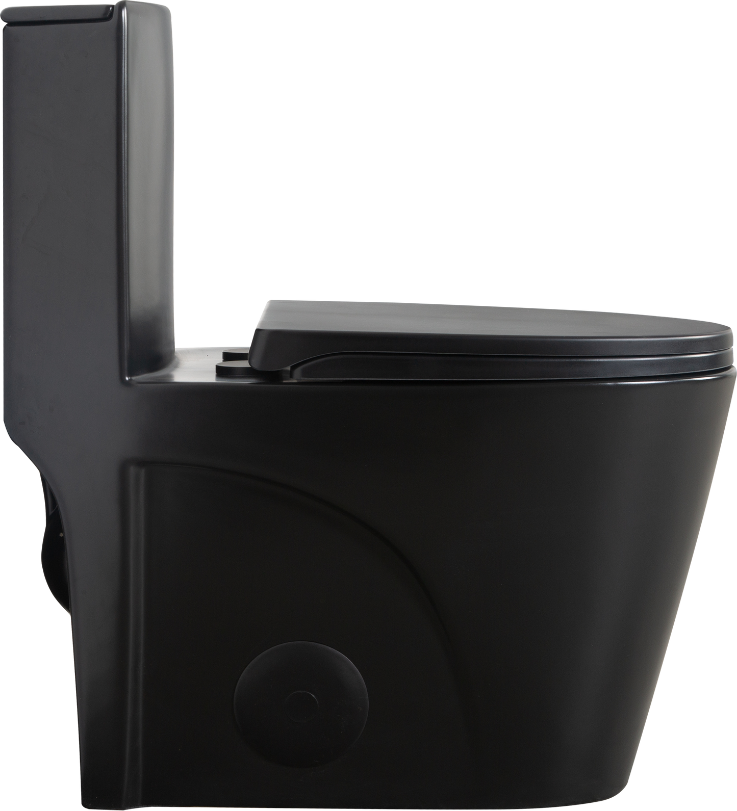 Matte Black Dual-Flush Comfort Toilet