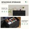 Chic Black Wardrobe Lockers with Ample Storage