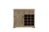 Chic Farmhouse Buffet & Wine Bar Cabinet