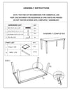 Chic Grey Dinette Set with Cozy Cushioned Chairs