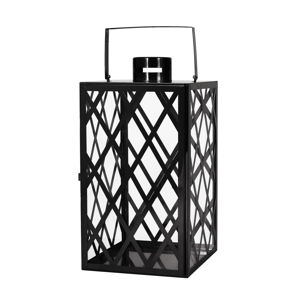 Shimmering Stainless Steel Lantern