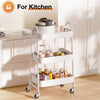 Versatile Rolling Cart: Your Go-To Metal Organizer for Home and Office