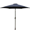 Navy Blue Patio Umbrella with Easy Tilt and Crank