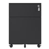 Secure Black Mobile File Cabinet