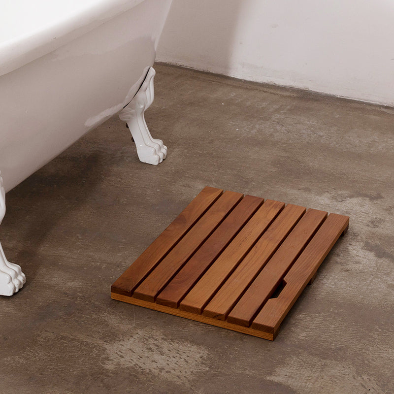 Natural Teak Shower Mat - Slip-Resistant Spa Comfort