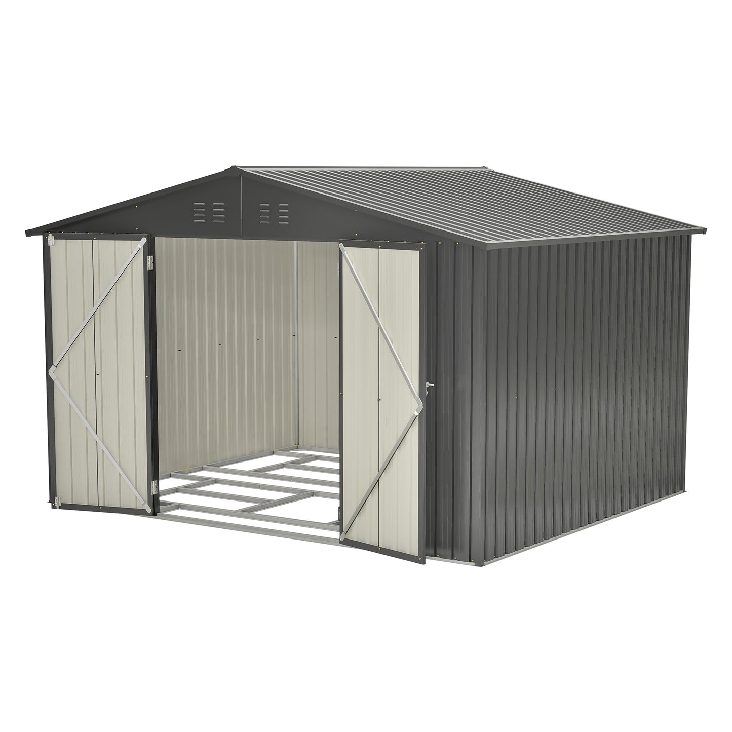 Weatherproof Metal Garden Shed - Secure Outdoor Storage Solution