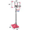 Easy-Set Adjustable Basketball Hoop for Indoor and Outdoor Fun