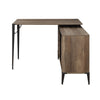 Rustic Oak & Black Zakwani Writing Desk