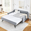 Linen Grey Daybed with Trundle and USB Charging
