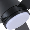 Sleek Black Ceiling Fan with Light