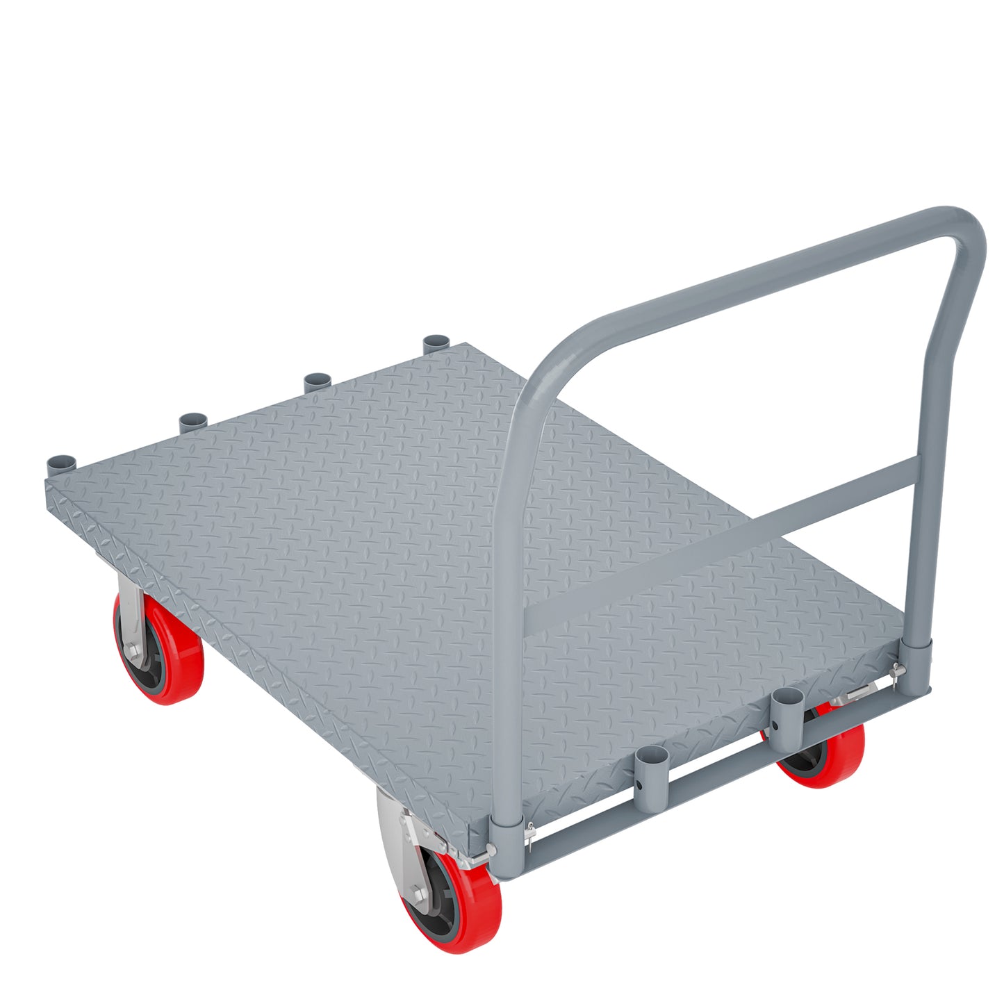 Heavy-Duty Steel Panel Cart with Handrails