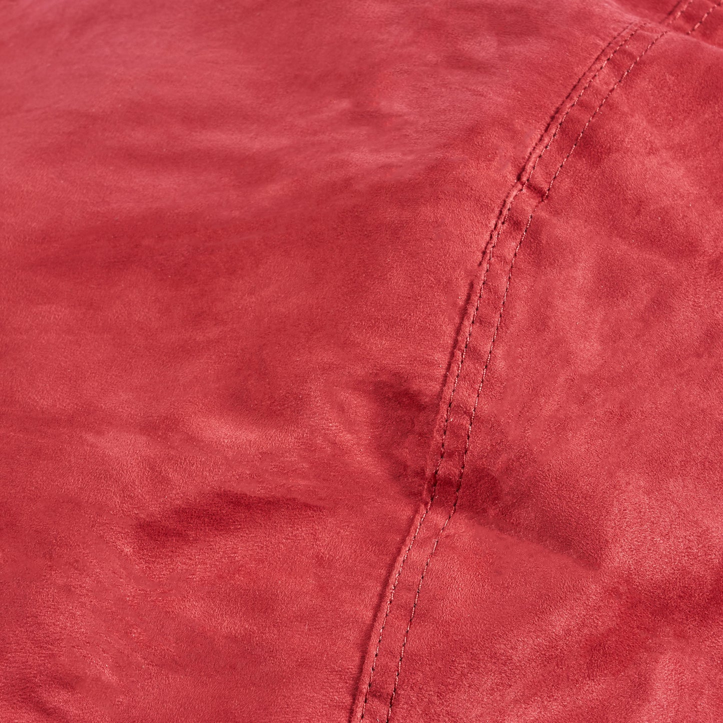 Cozy Red Suede Bean Bag