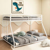 Cozy Climb Metal Bunk Bed - Twin over Full in White