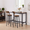 Rustic Swivel Bar Stools – Set of Two