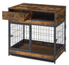 Rustic Dog Crate with Double Doors