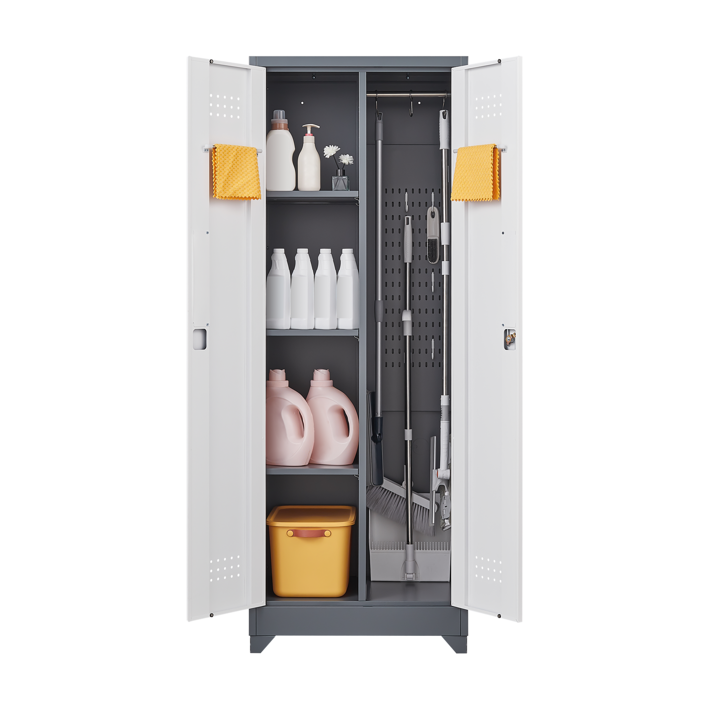 Versatile Tool & Cleaning Cabinet