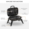 Outsunny Compact Charcoal BBQ Grill