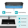 Sleek Black Quartz Workstation Sink