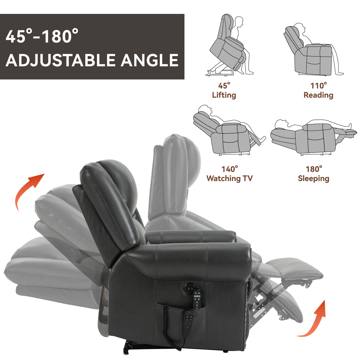 CozyLift Recliner with Heat & Massage - Heavy Duty Comfort