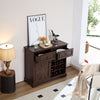 Rustic Wine & Coffee Bar Buffet Cabinet