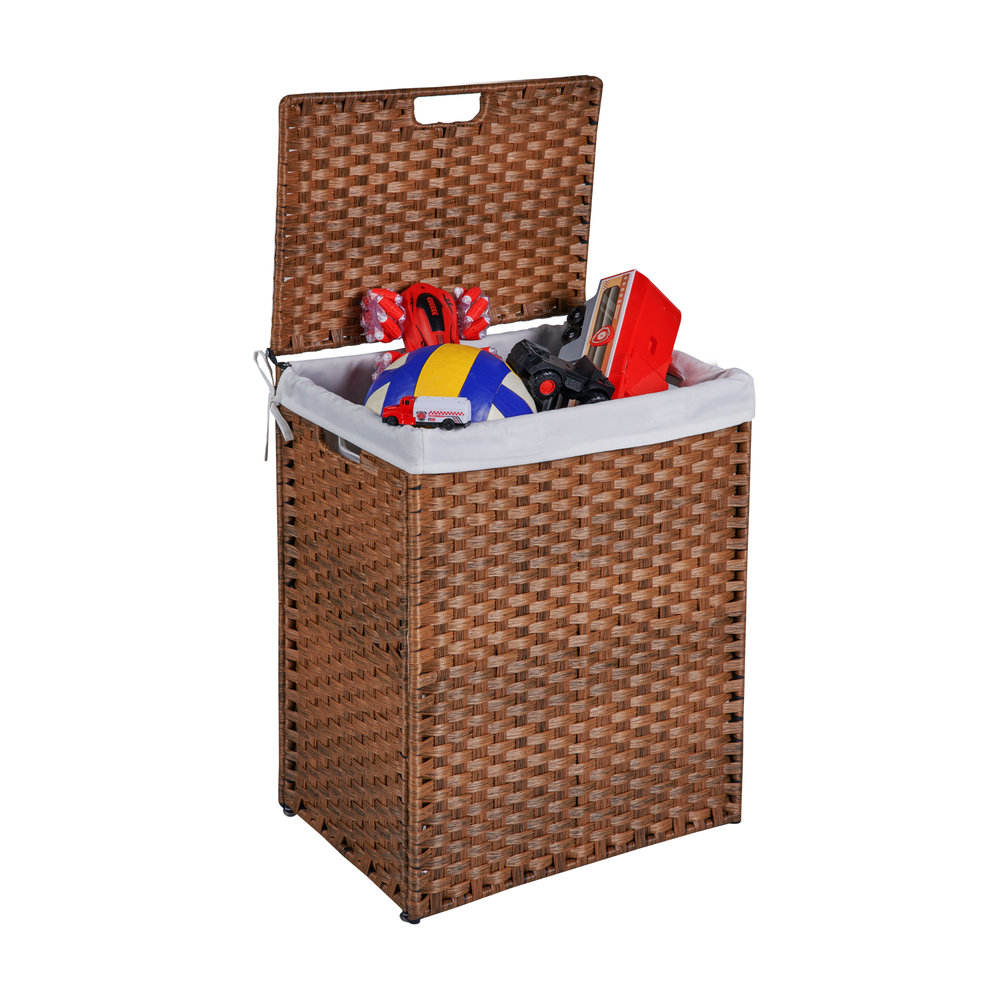 Stylish Lid Hamper with Removable Bags