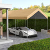 Beige Waterproof Carport Canopy Cover