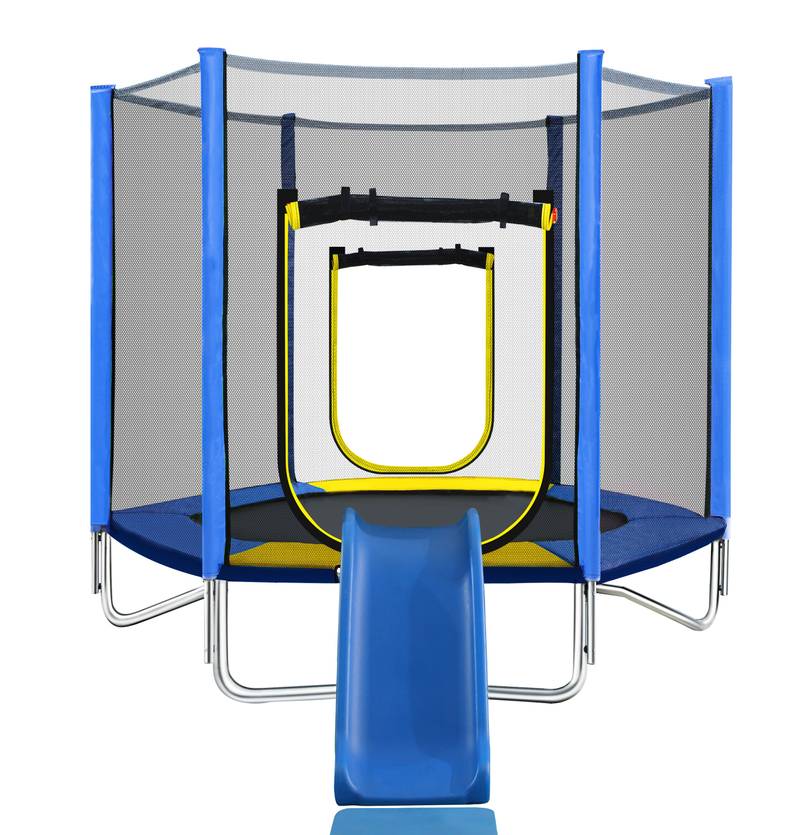 Jump & Slide Fun Trampoline for Kids!
