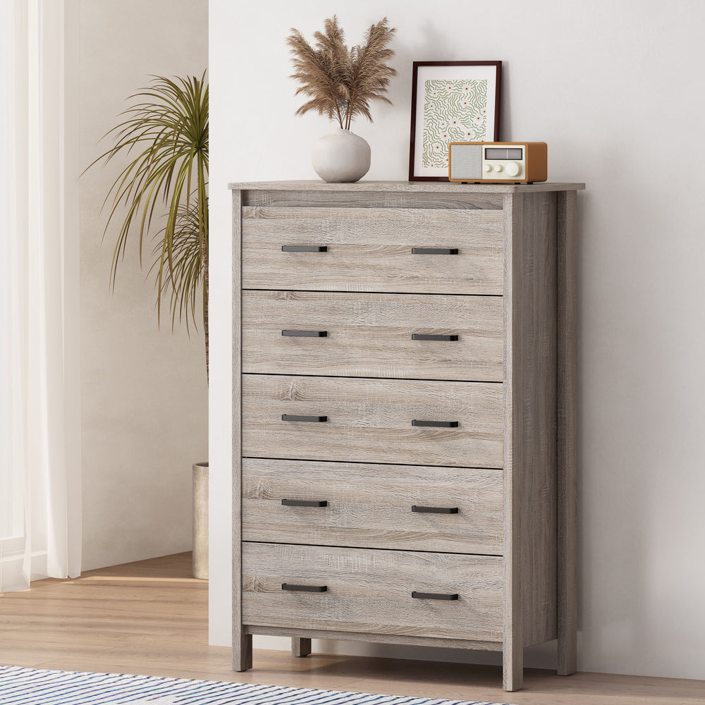 Easy Assemble 5-Drawer Chest