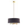 Chic Black Drum Chandelier