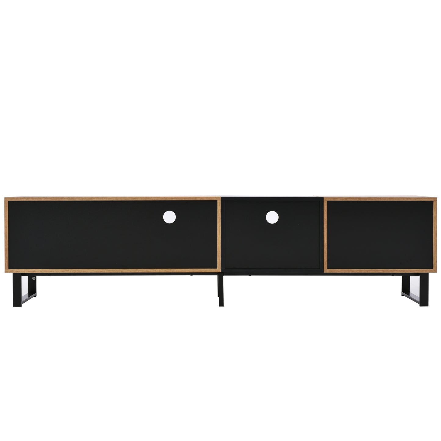 Sleek Media Console with Drop-Down Door and Ample Storage