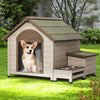 Cozy Canine Cottage with Feeding Station & Storage