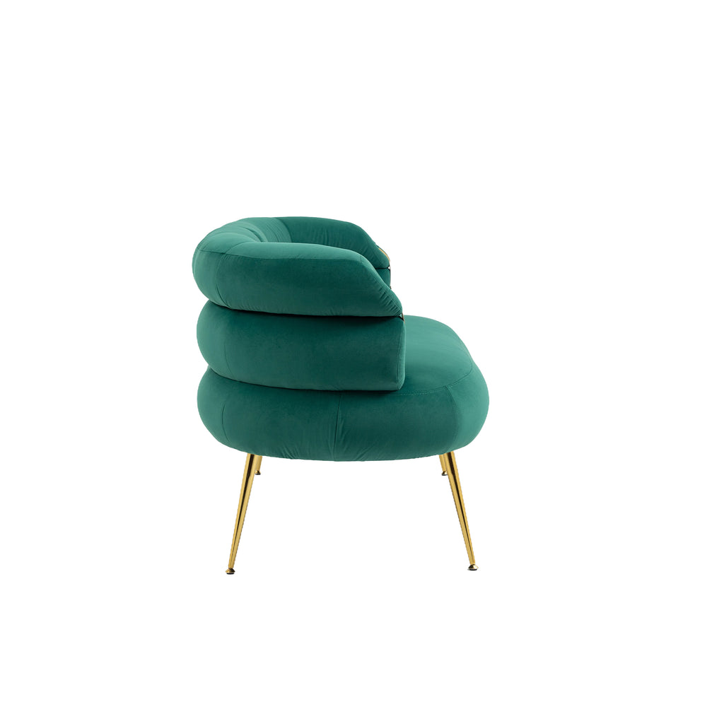 Chic Green Mini Loveseat