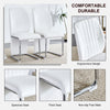 Chic White Dining Chair Set