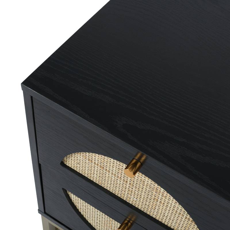 Chic Dual-Drawer Nightstand & Display Table