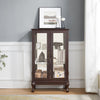 Charming Lighted Curio Cabinet with Glass Doors