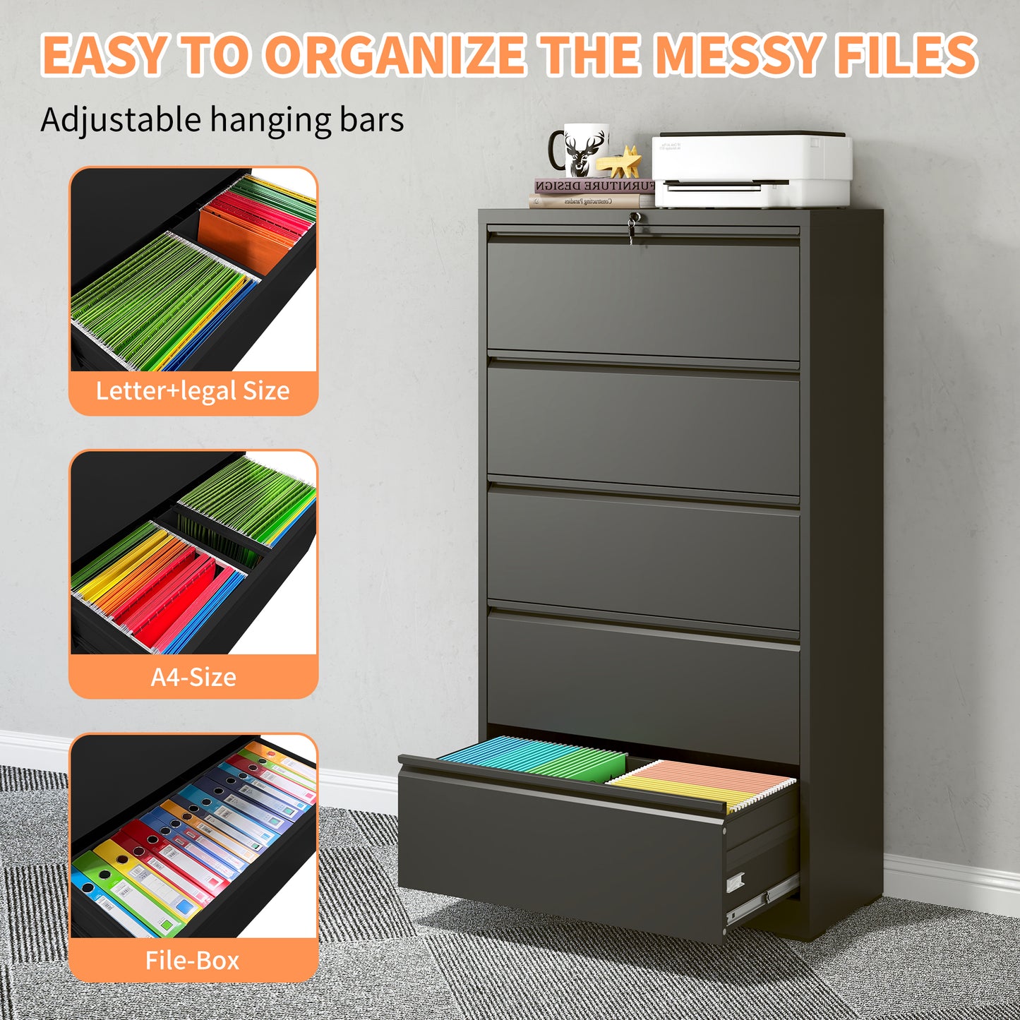 Secure Storage File Cabinet