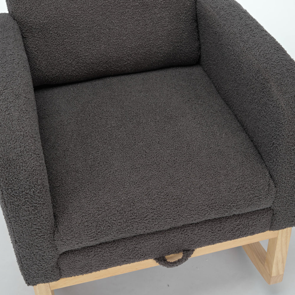 Cozy Modern Rocking Chair with Pocket