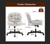 Chic Swivel Desk Chair - Stylish Comfort for Any Space