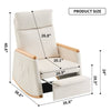 Cozy Rocking Chair with Footrest
