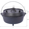 Adventure Cookware Dutch Oven with Skillet Lid