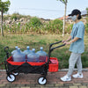 Adventure Wagon - Versatile Collapsible Cart with Drink Holder and Adjustable Handles