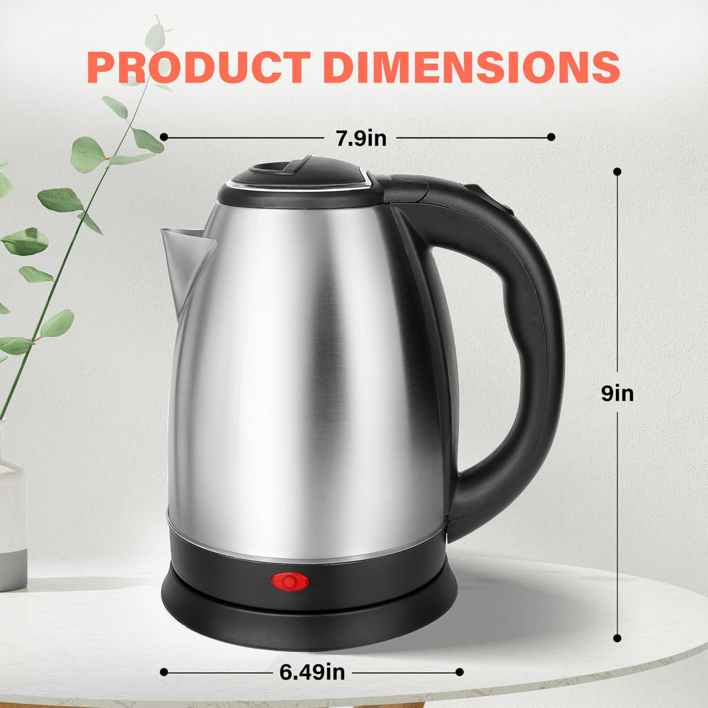 Sleek Stainless Steel Cordless Tea Kettle