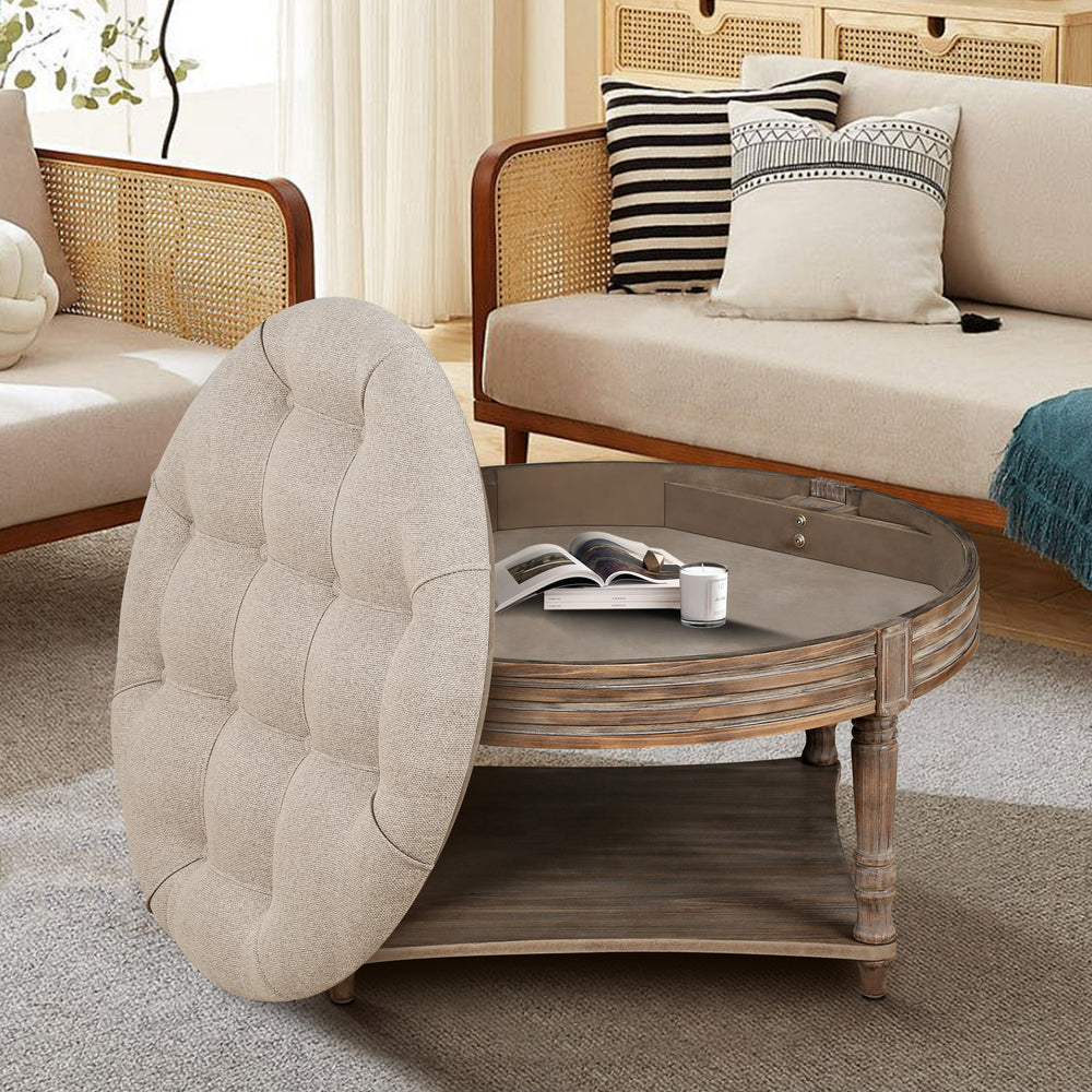 Cozy Chic Storage Ottoman