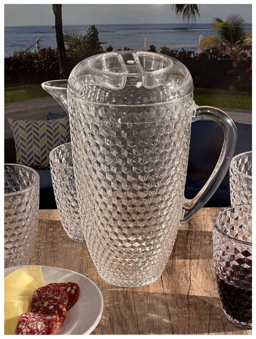 Diamond Cut Unbreakable Water Pitcher