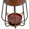 Chic Vintage Iron Lantern with Curved Handle