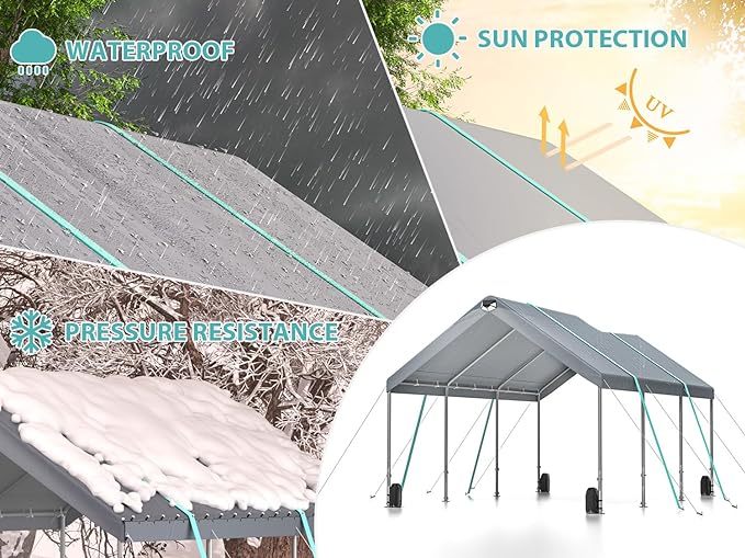 Ultimate Heavy-Duty Car Canopy - Versatile Shelter for Vehicles and Events