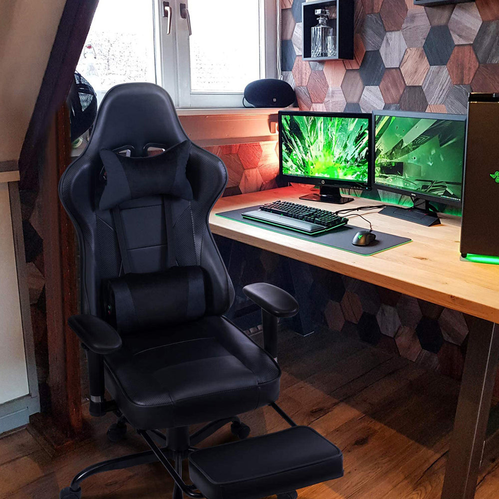 Ultimate Gamer Lounge Chair with Massage Support