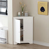 Charming Corner Cabinet with Adjustable Shelves